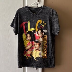 TLC Charcoal Tee with Vibrant Graphic